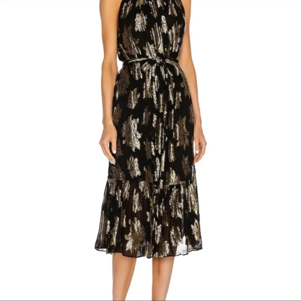 IRO Laza shimmer belted dress - Picture 4 of 5